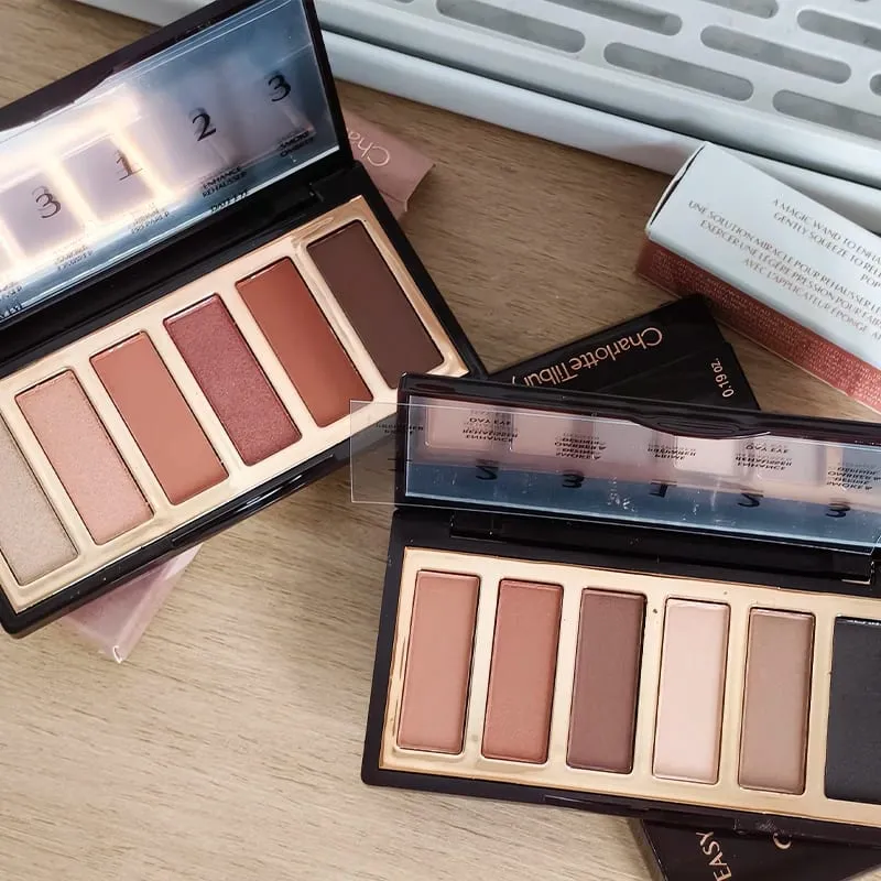 Luxury Charlotte Tilbury Brand Makeup 6 Colors Eye Shadow Disc 8.2g Matte Pearl Finish Naked Color Series Beauty Eye Cosmetics — image 3