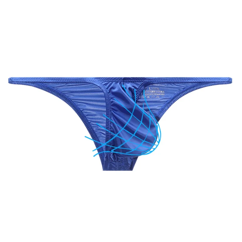 Men's Underwear Ice Silk Low Rise Sexy Bikini Briefs — image 3