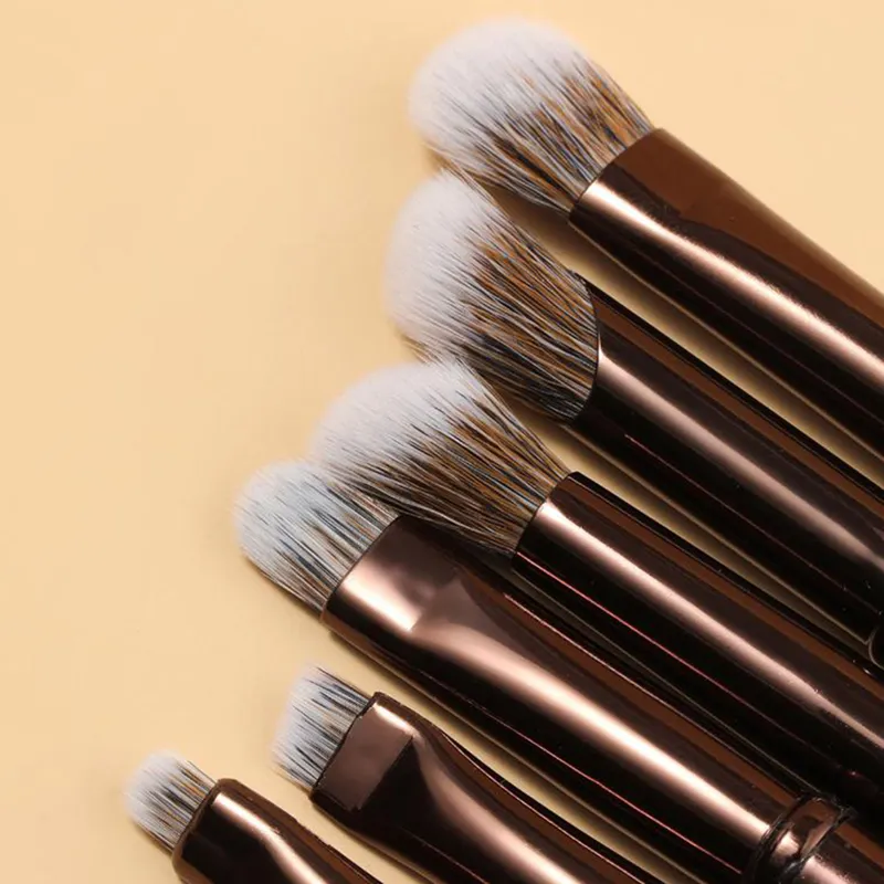 6st Mini Travel Makeup Borstar Set Med Box Portable Cosmetic Powder Foundation Blush Concealer Borstar Makeup Tools — image 4