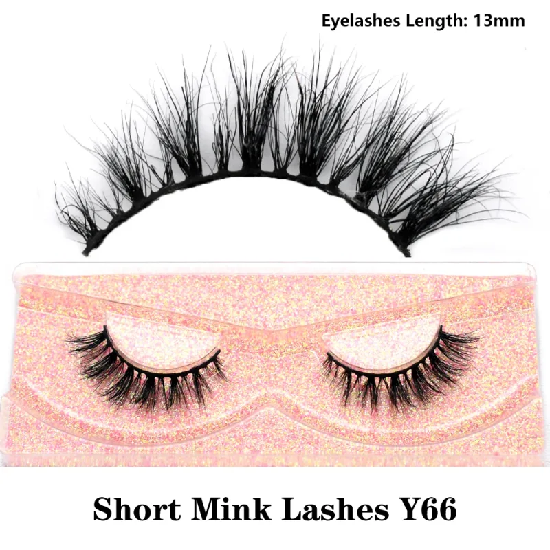 Real Mink Fluffy Short Eye Lashes Extension Wispy Soft Natural Short False Eyelashes Daily Wear Full Strip Lashes Makeup — image 15