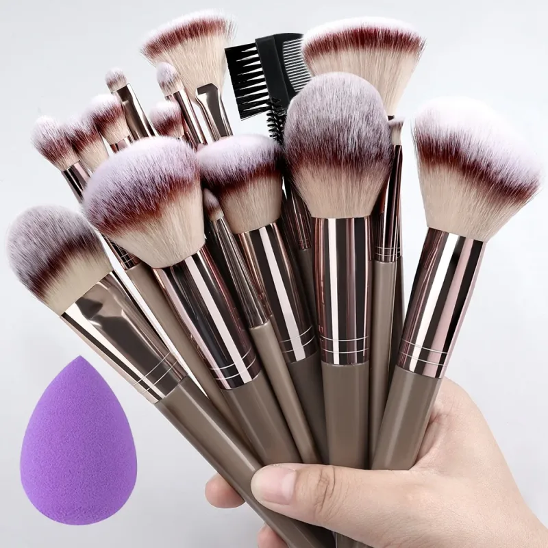 20Pcs Makeup Brushes Set Professional Super soft detail Blush highlighter Foundation Concealer Eyeshadow Brush Women Beauty Tool