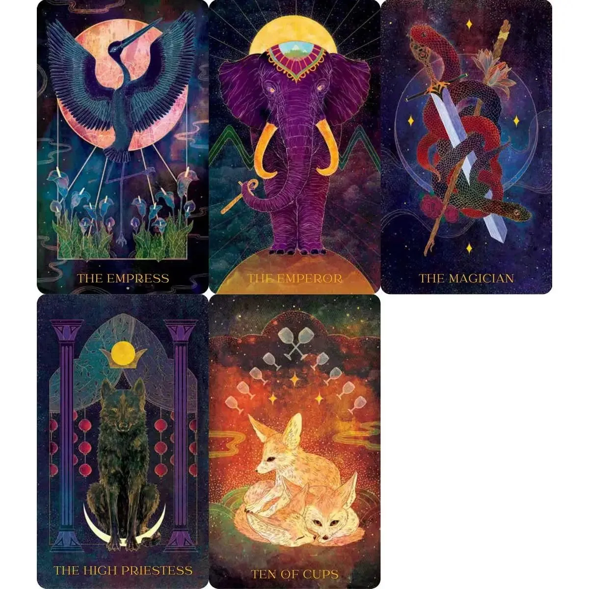 12x7 Cm Oriens Animal Tarot 78 Pcs Cards with Guidebook — image 6