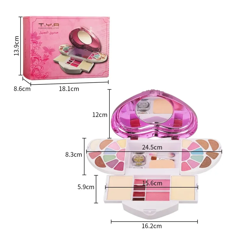 Makeup Kit Full Set for Women Multi-functional All in One Box 32 Colors Face Powder Eye Shadow Highlighter Brush Make Up Palette