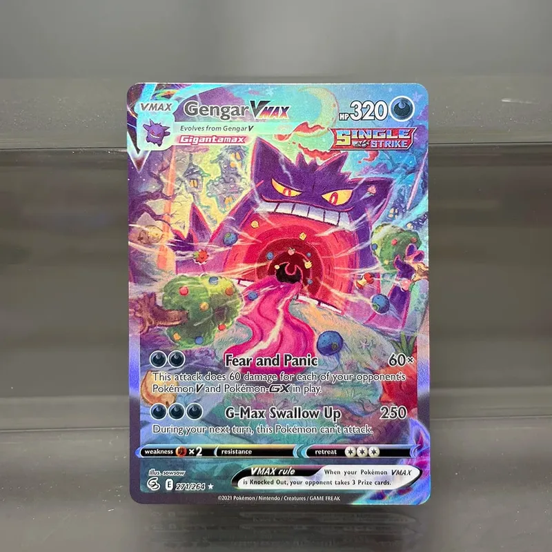 Foil PKM Single Cards Pikachu Charizard EX Bubble Mew Game Rare Collection Cards PTCG Rainbow Proxy Cards — image 2