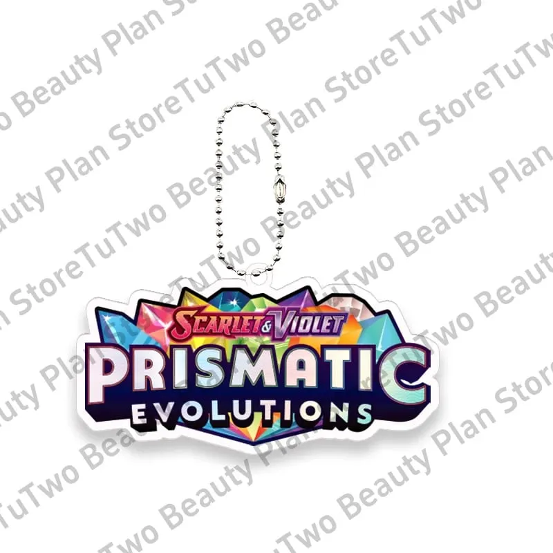 Pocket Monster Ptcg Logo Creative Acrylic Keychain Toys Scarlet and Violet Logo Diy Series Game Collection Card Pendant Kid Gift — image 18