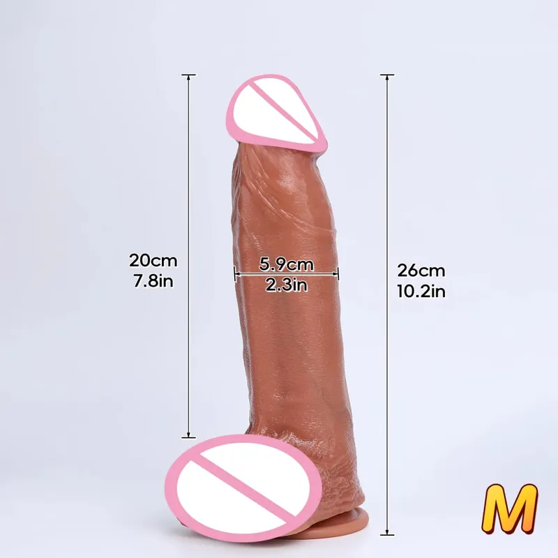 3 Sizes Realistic XXL Thick Penis Soft Silicone Dildo Male Genitals Vaginal Masturbation Suction Cup Dick Woman Anal Sex Toys 18 — image 9