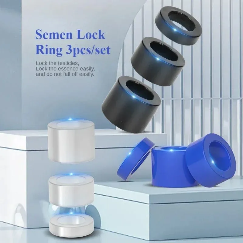 Male Ball Stretcher Testis Restraints Cock Penis Rings Erection Lasting Time Delay Ejaculation Sex Toys for Men Gay Adult Games — image 3