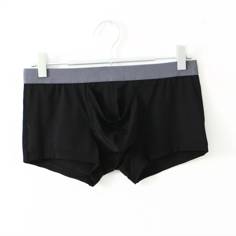 Underwear Sexy Men Boxers Man Elephant Nose Underpants Men's Panties Ice Silk U Convex Long Bulge Pouch Boxershorts
