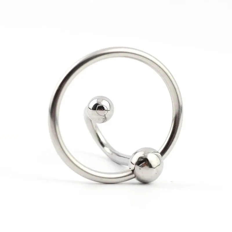 Male Sex Delay Glans ring Metal Bead Penis Rings Stimulator Irritation Urethral Dilators Cock Ring Penis Plug Sex Toy For Men 18