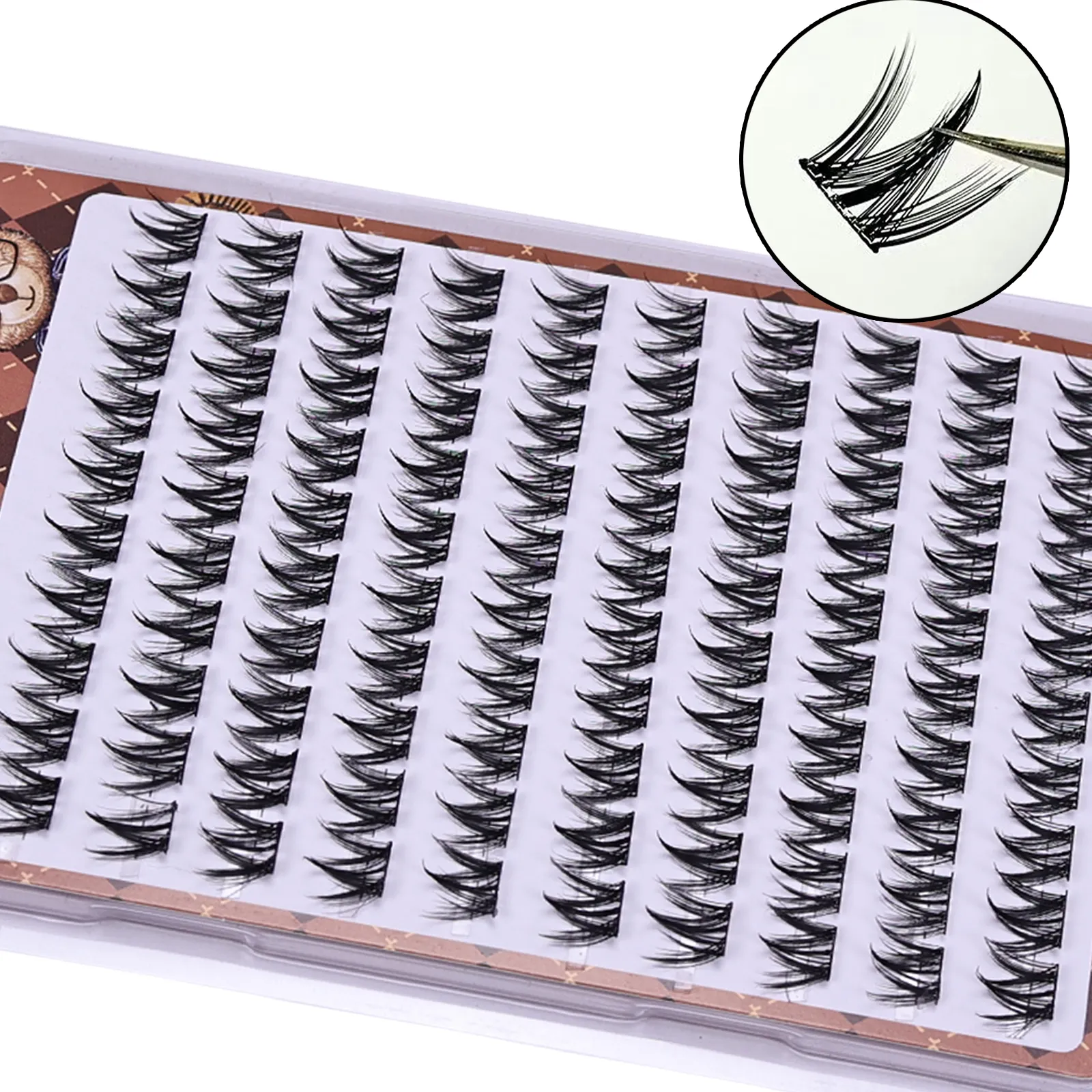 Glue‑Free Self‑Adhesive False Eyelashes Lashes Voluminous Fluffy Thick Manga‑Style Cluster Lashes DIY Eye Makeup Extension — image 2