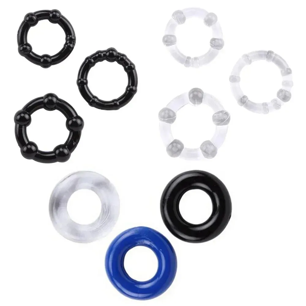 3pcs/set Penis Ring Enhance Dick Erection Delayed Ejaculation Cock Enlargement Lasting Semen Lock Ring Adult Sex Toys — image 3