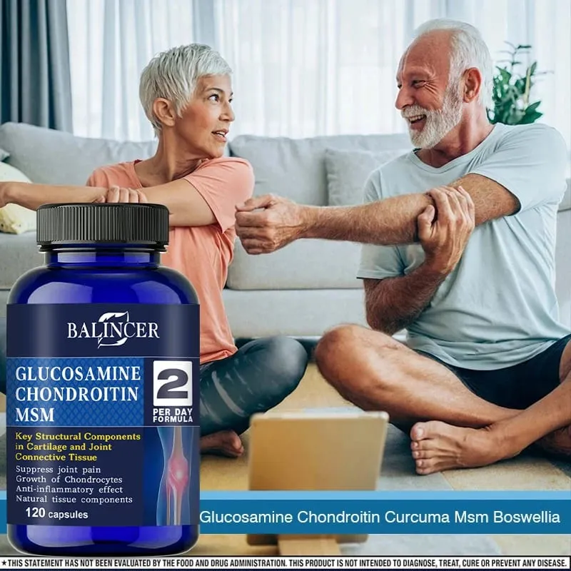 Glukosamin Chondroitin MSM – pro zdraví kloubů a kolen, imunitní systém bez GMO 120 tobolek — image 5