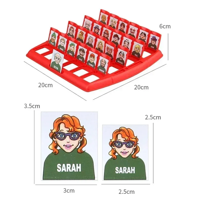 Guess who I am board game parent-child interaction toy logical reasoning children's puzzle guess me you my character chessboard — image 5
