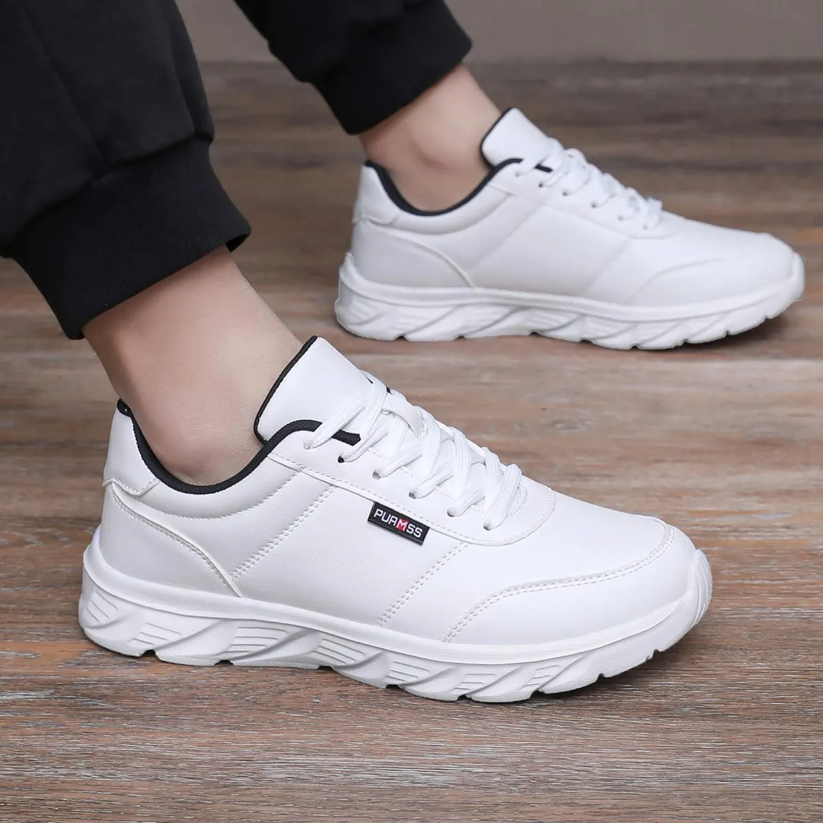 Men Shoes Soft Moccasin Shoes Comfortable Casual Shoes for Men Solid Black White Walking Men Sneakers Footwear Plus Size 39-46 — image 7