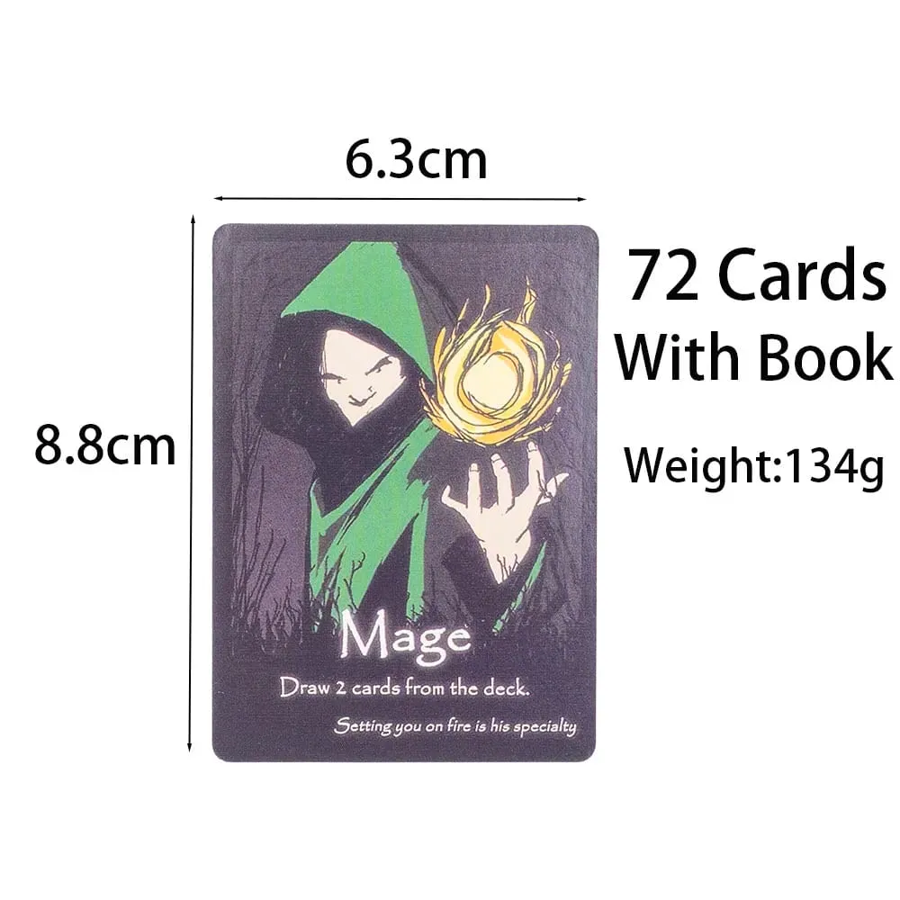 English Version The Grimwood Board Game 72Pcs Standard Poker 8.8*6.3cm Slightly Strategic Cards for Family Gatherings — image 5