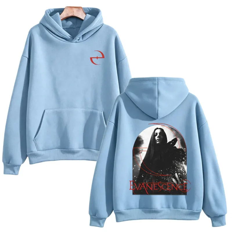 Sanctuary Logo Hoodie Evanescence Rock Band Pullovers Fashion Unisex High Street Sweatshirts Casual Long Sleeve Loose Streetwear