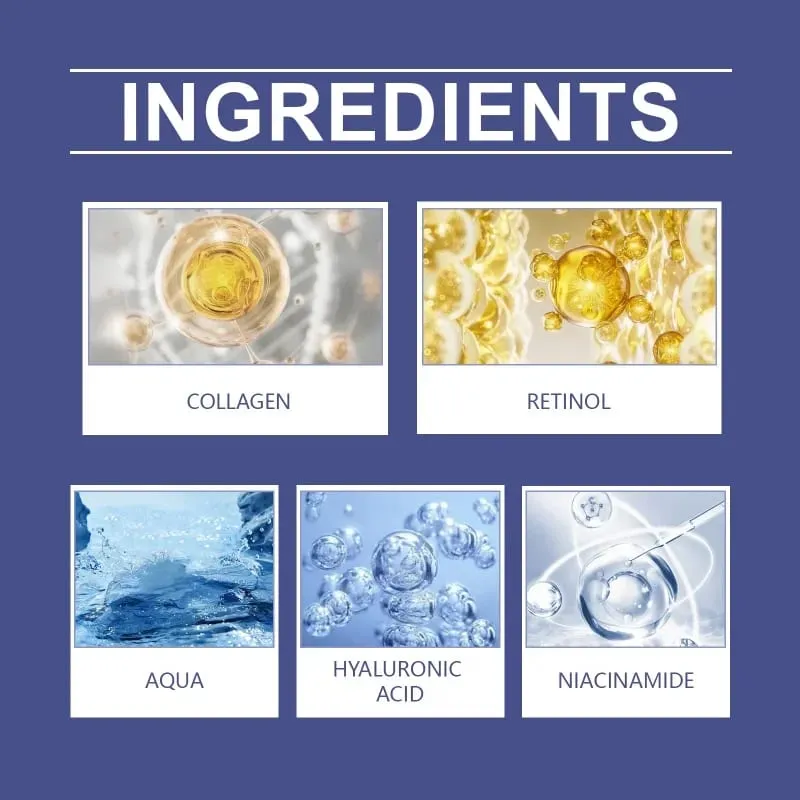 Retinol Face Moisturizer Collagen Retinol Essence Hydrate Nourish Skin Care Cream Anti-Aging Reduce Fine Lines Enhance Glow — image 5