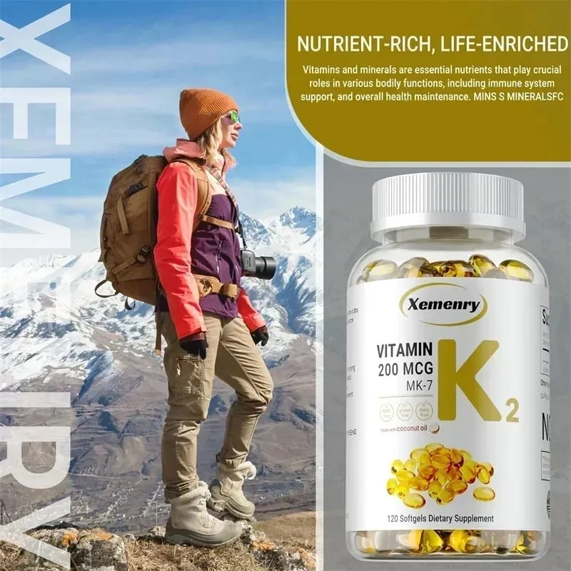 Vitamin K2 MK-7 Supplement - Supports Calcium Absorption Bones Joint Immunity and Heart Health Easy To Swallow — image 4