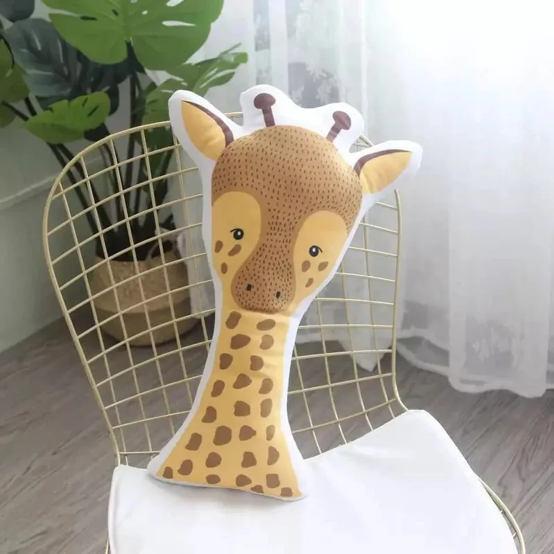 INS Nordic Cute Animals Plush Toys Bear Deer Fox Sofa Pillow/Cushion Children Room Decor Nursery Kids Room Baby Birthday Gifts — image 9