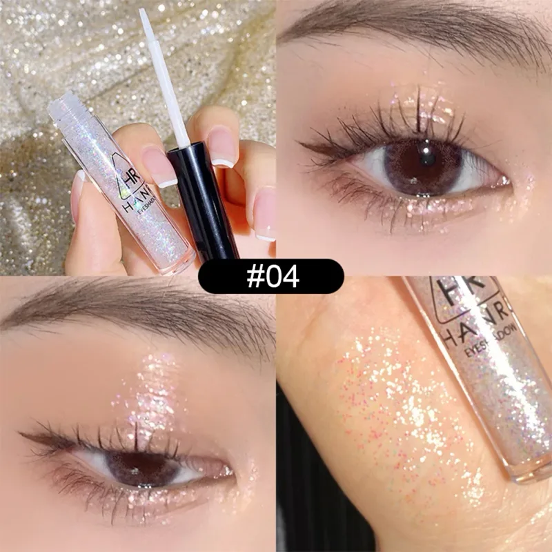 Pearlescent Fine Shimmering Eye Shadow Liquid Waterproof Eye Makeup Brightening Liquid Pearlized Eyeshadow Glitter — image 10
