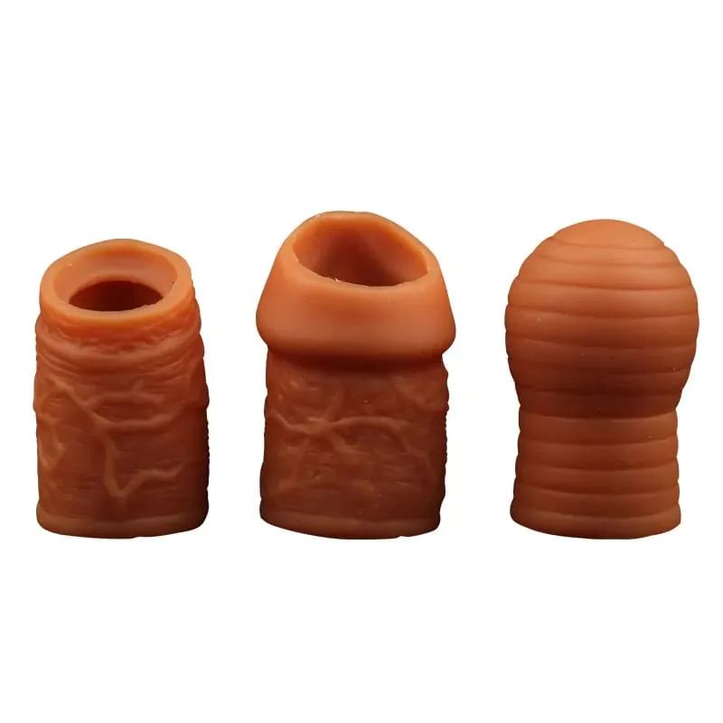 Liquid Silicone Foreskin Correction Cock Ring Penis Bondage Cockring Sex Toys for Men Penis Ring Delay Ejaculation Sex Products — image 1