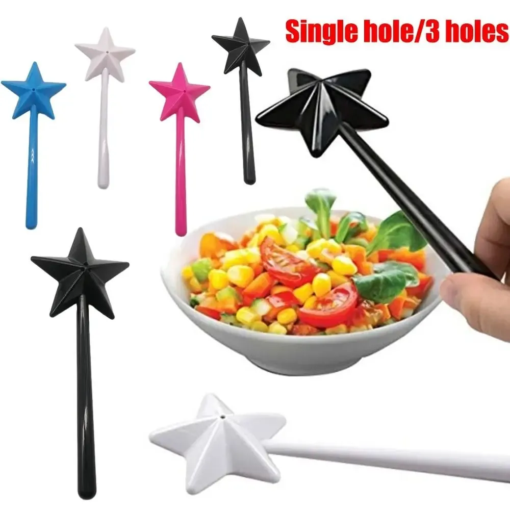 Portable Salt Pepper Shakers Refillable Magical Star Wand Spice Dispenser Seasoning Shaker Set Kitchen & Dining BBQ Supplies — image 4