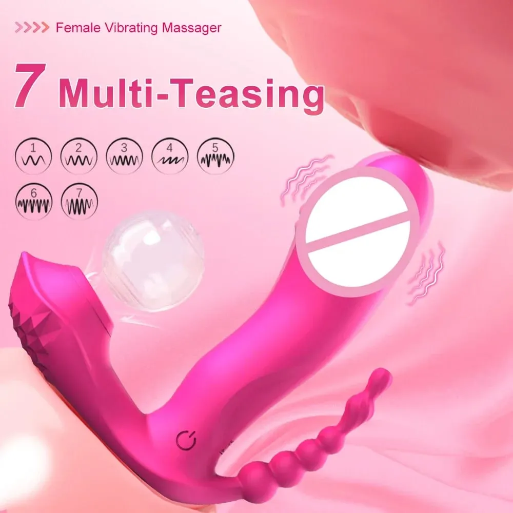 Trådløs kontrol Dildo Vibrator G-Spot Massage Vaginal Vibrator Klitoris Sutte Stimulator Bærbar Voksen Sexlegetøj Kvinder — image 2