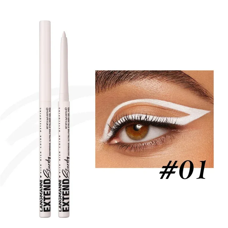 Waterproof Eyeliner Gel Pencil Gold Brown Lying Silkworm Pen Soft Easy Wear High Pigment Matte Eyeliner Lasting Shiny Eye Makeup — image 13