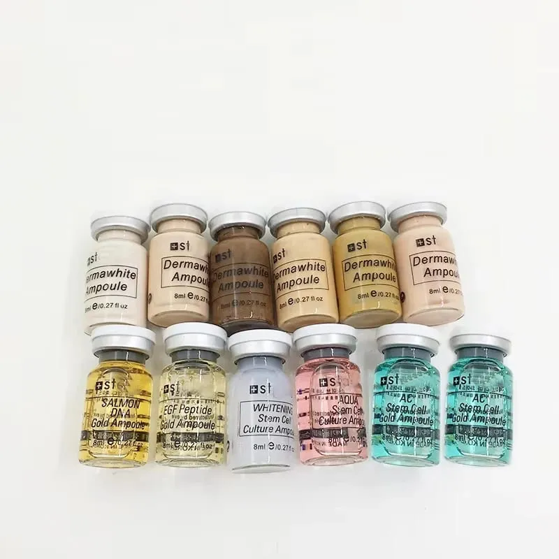 12PCS Korea BB Cream Skin Boost Kit Niacinamide/Peptide Foundation Serum Moisturize Antioxidant Sunscreen Face Skin Care