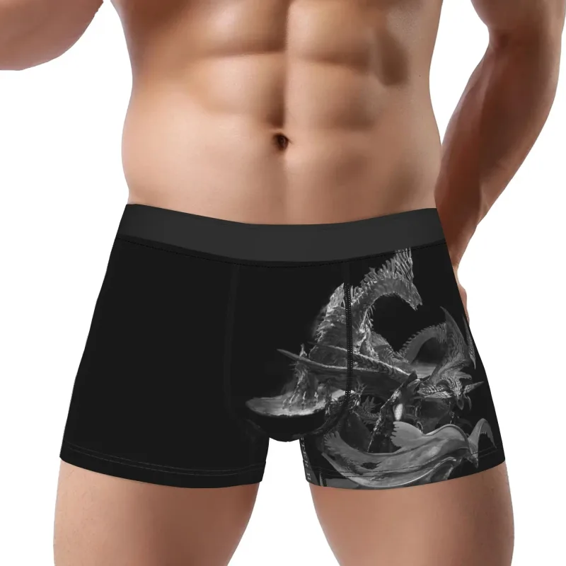 Wilds Lagiacrus BP Monster Hunter Quần Lót Breathbale Quần Lót Quần Lót Nam Thông Gió Quần Short Quần Sịp Boxer