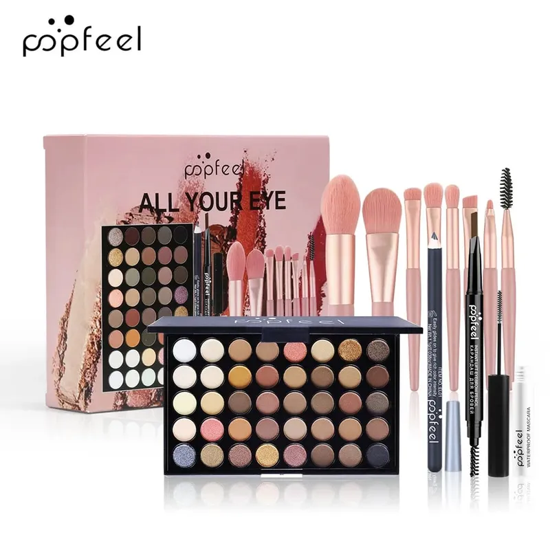 All-in-One Makeup Kit Gift Set with Eyeshadow Palette Foundation Lip Gloss Blush Brushes Eyeliner and More Beauty Gifts — image 18