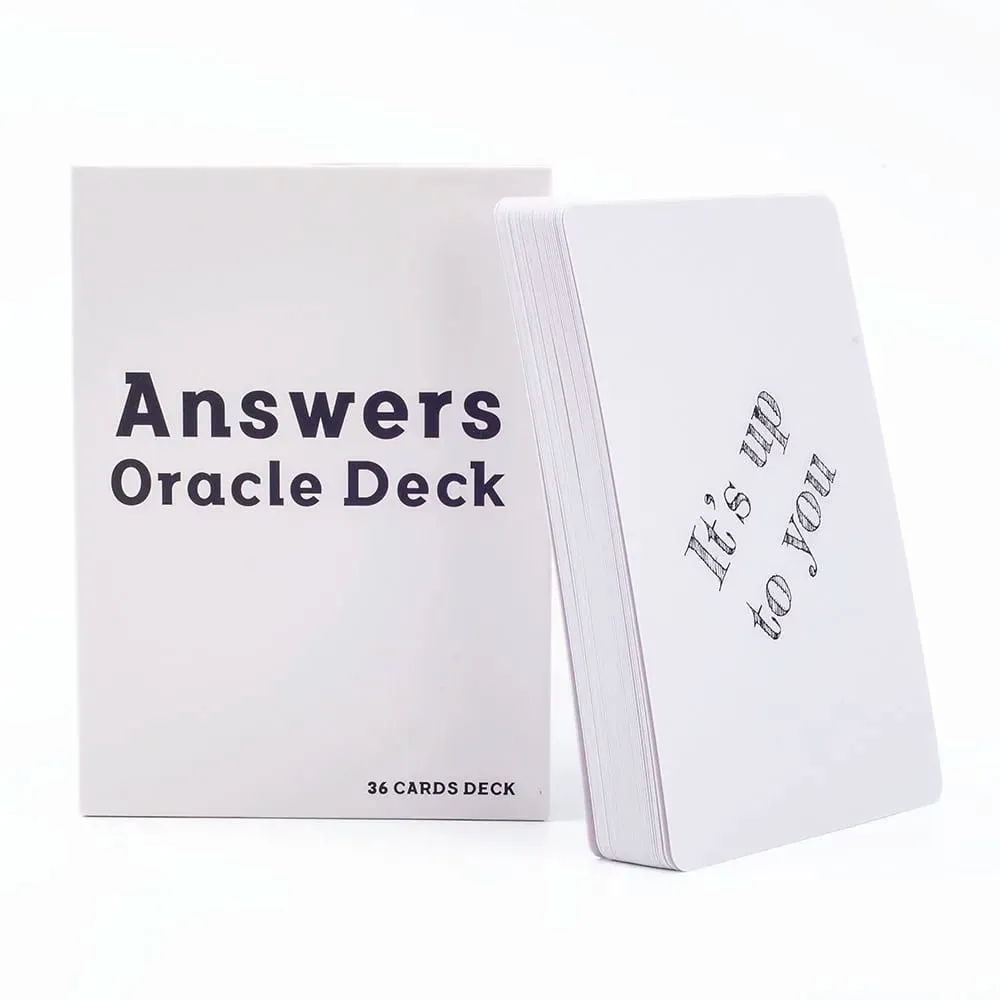 Answers Oracle Deck 36 Cards Messages Keywords and Meanings Family Gathering Divination Deck Tarot Board Playing Game Cards — image 2