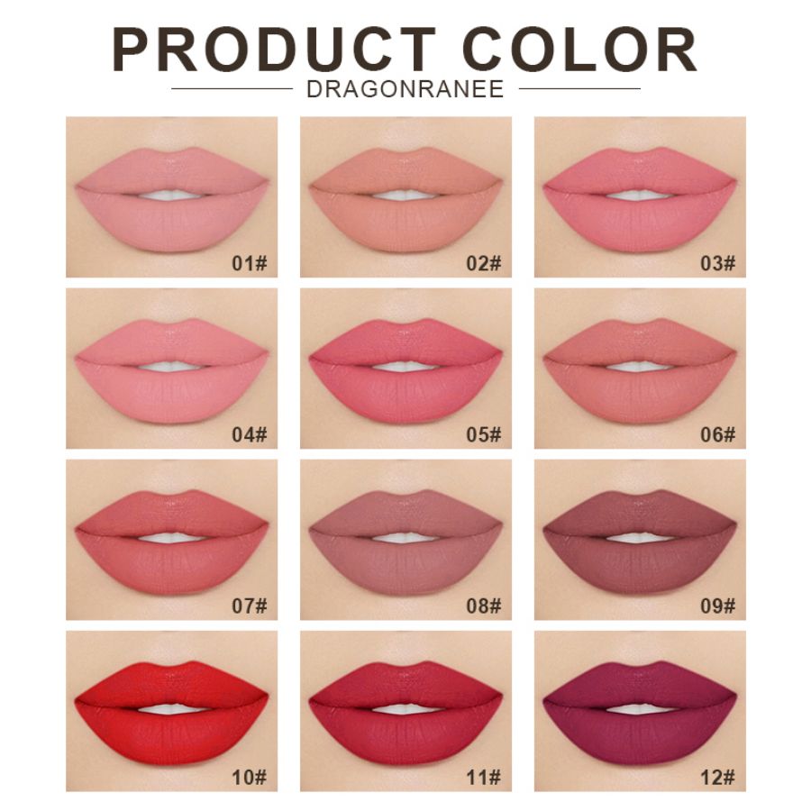 Lipstick Matte Matte Non-Fading Moisturizing European and American Makeup Lipstick Velvet Matte Lipstick Waterproof Not Easy to Fade Matte Lipstick Lipstick — image 6