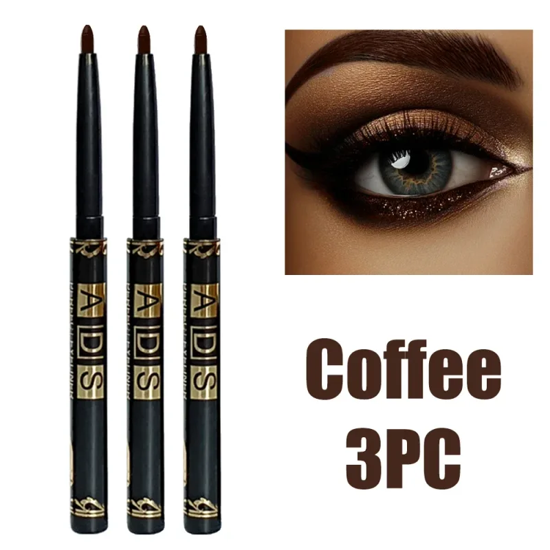 3Pcs Quick-dry Eyeliner Pencil Lasting Smooth Matte Eye Liner Waterproof Anti Smudge Liquid Eyeliner Pen Eyes Makeup Cosmetics — image 8
