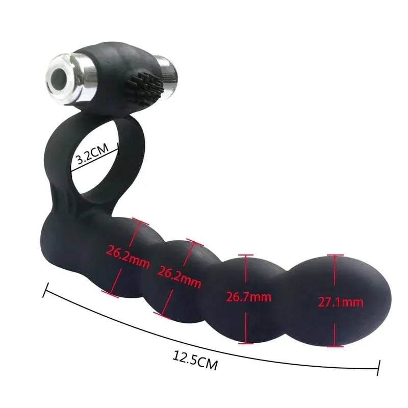 Mens Double Penetration Strapon Dildo Vibrator Anal Dildo Vibrator Anal Beads Strap ons Male Penis Vibrator Sex Toys for Couples — image 6