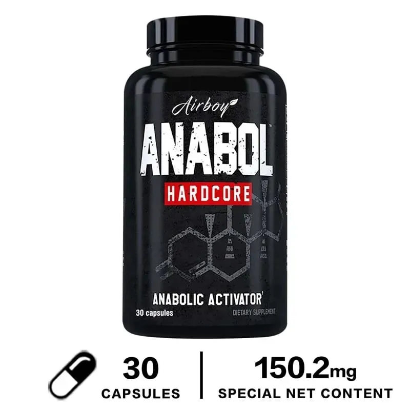 Anabol Hardcore Supplement - Helps Build Lean Firm High-quality Muscle Promoting Muscle Growth Recovery & Strength Enhancement