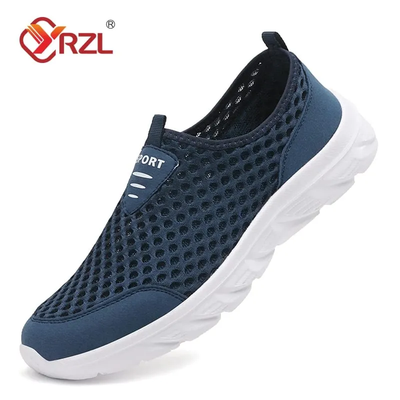 Breathable Mesh Shoes Men Slip on Male Casual Sneakers Anti-slip Mens Non Slip Flats Outdoor Walking Shoes for Man