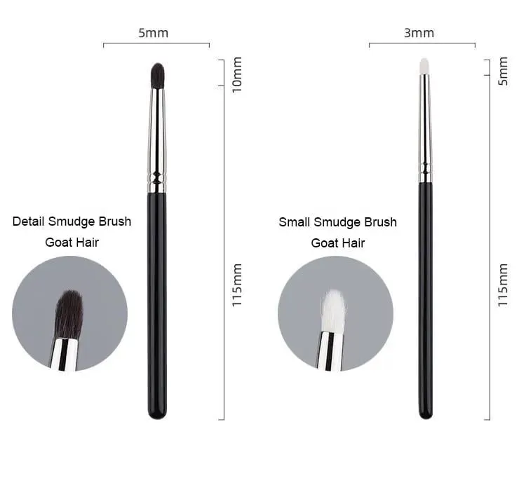 1pc Goat hair Round Blush Makeup brushes Angled sculpting Make up brush contour eyeshadow small smudge eye detail pointed shadow — image 6