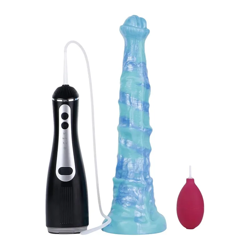 Silikonová elektrická stříkací dilda Fantasy s přísavkou Masážní přístroj prostaty Sexuální hračky s ejakulací penisu pro ženy Muži
