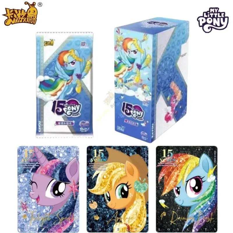 Genuine My Little Pony Card Friendship Forever Glorious Moon Pack Sparkling Colored Gemstones Anime Collectible Cards — image 1