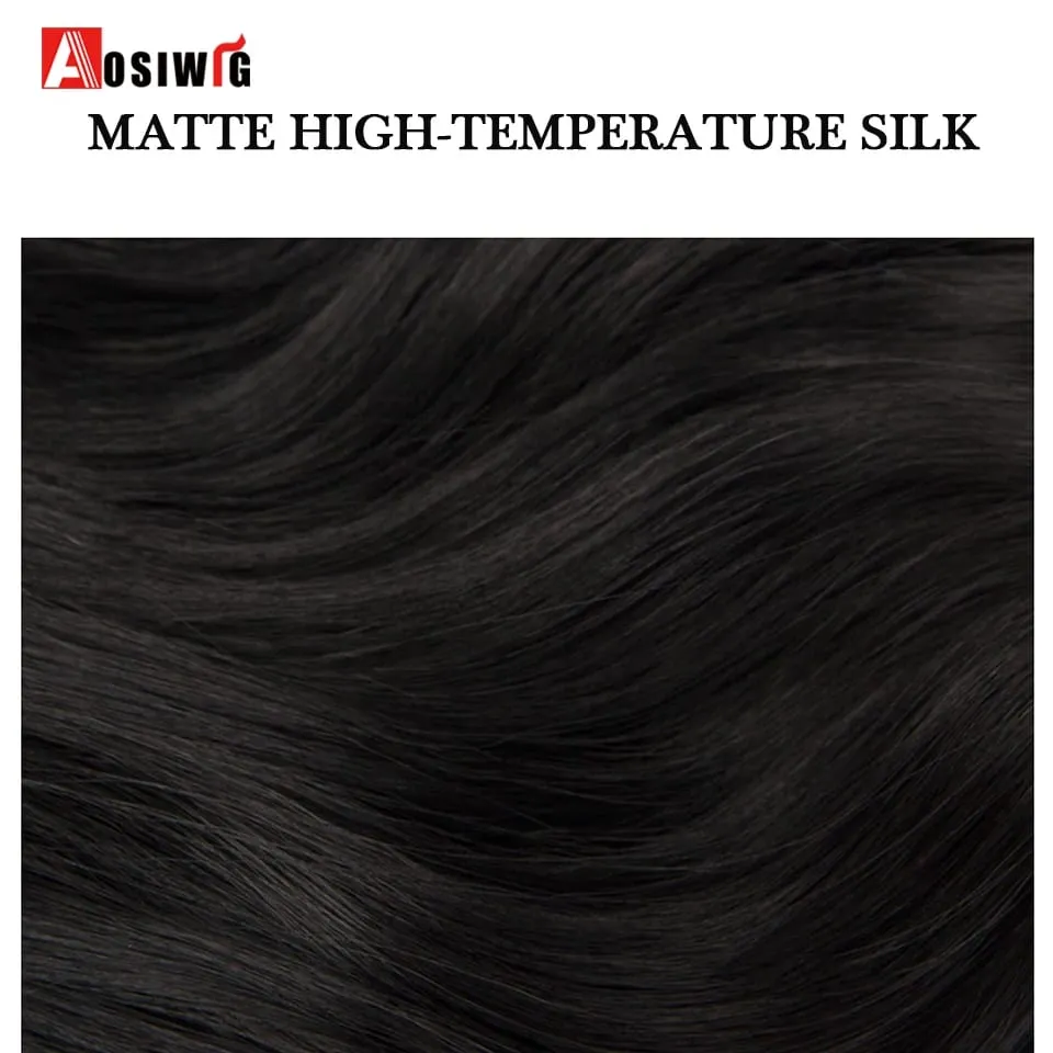 22inch Syntheic Long Straight Hair Extension V-shaped Layered 4 Clips Invisible Hairpiece Wig for Women Top of the Head Increase — image 7