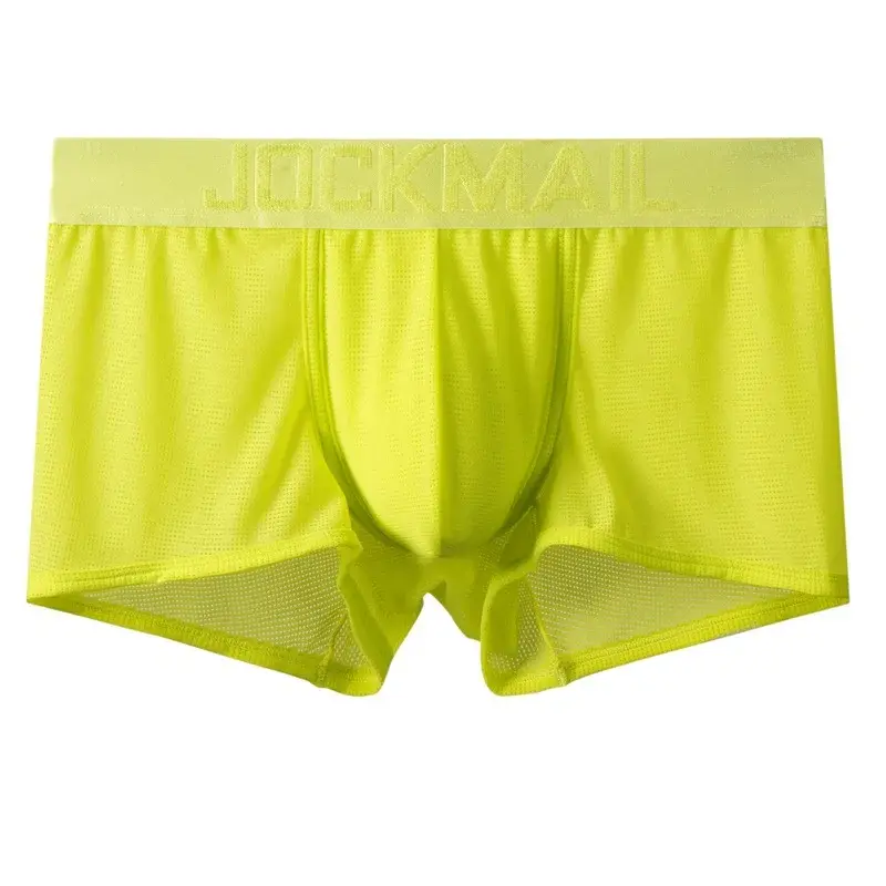 Sexy Underwear Mens Flat Corner Pants Ice Silk Breathable Youth Quadrangle Pants Guard Pants Mesh Quick Drying — image 36