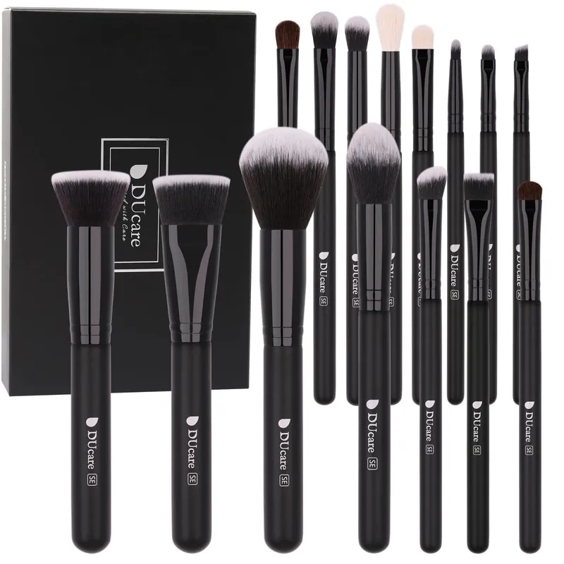 DUcare Professional Makeup Brushes Set 15-32Pcs Makeup Brush Set Synthetic Foundation Powder Blush Eyeshadows Highlighter Brush