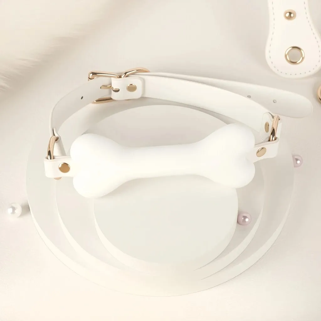 6 PCS BDSM Bondage Set White Maid Role Play Restraints Kit SM Fetish Toys Handcuff Slave Collar Blindfold for Couples Sex Games — image 4