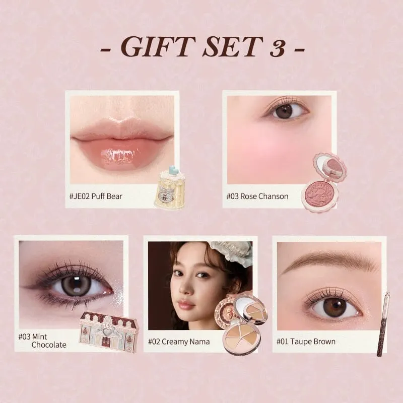 Flower Knows The Sweetie Bear Collection Makeup Gift Set includes eyesahdow+lip jelly+brow pencil+concealer+blush — image 5