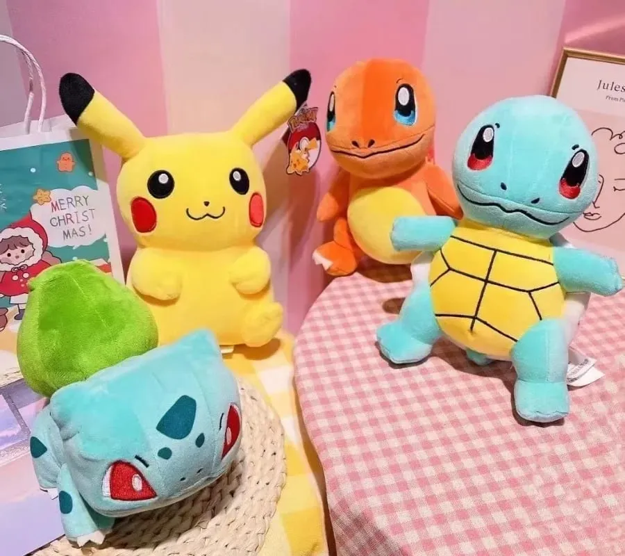 Original Plush Toy Gengar Pikachu Plush Doll Soft Kawaii Cute Cartoon Piplup Toys for Kids Gift！！