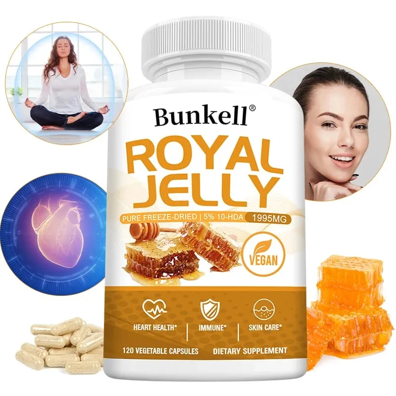 Royal Jelly 1995 Mg - Joint Support Antioxidant Supports Immune System Cardiovascular Health - Non-GMO Gluten-Free Formula — image 1