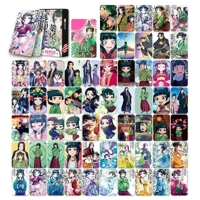 92pcs The Apothecary Diaries Cards Anime Lomo Card Small Card Games with Postcards Message Photo Gift Collection Cards Toy Gift