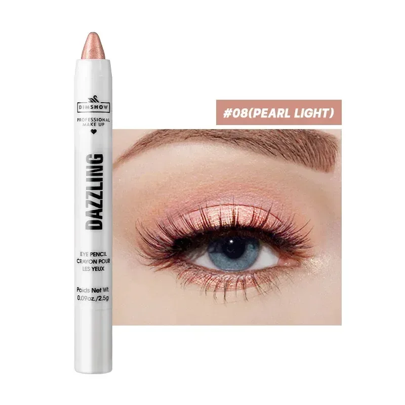 12 Colors Pearlescent Eyeshadow Pencil Waterproof Long Lasting Glitter Shimmer Eye Shadow Pen Eyeliner Stick Eyes Makeup Tools — image 18