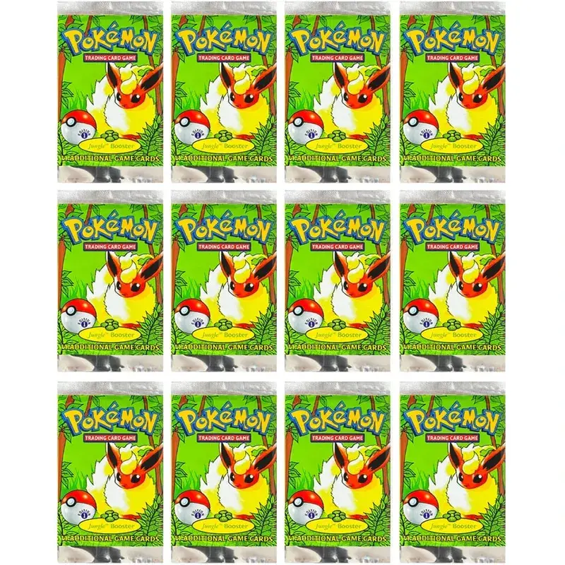 Pokémon Booster Packs Base Fossil Jungle 9 single bags 1 pack/11 Cards and Booster Box 3 1Box/36 Packs models Proxy Game Cards — image 31